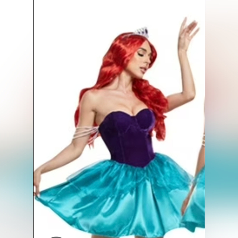 Dolls Kill "Ariel" Little Mermaid Dress Halloween Costume